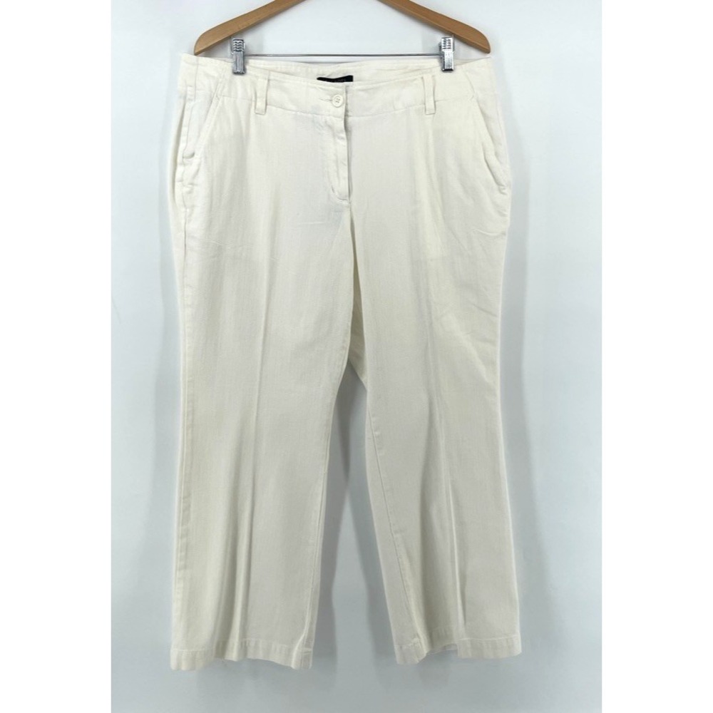 Talbots Jeans‎ 16W Petite Signature Flare Stretch Preppy Neutral Coastal Classic